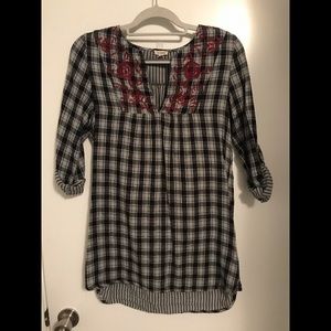 Plaid tunic